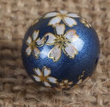 Painted Glass Bead