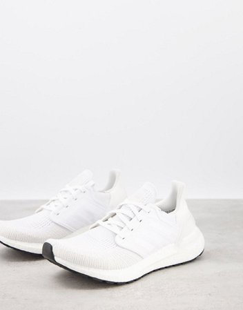 adidas Running Ultraboost 20 trainers in white | ASOS