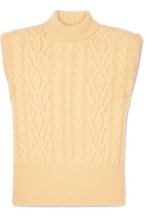 Attico | Cable-knit wool turtleneck sweater | NET-A-PORTER.COM