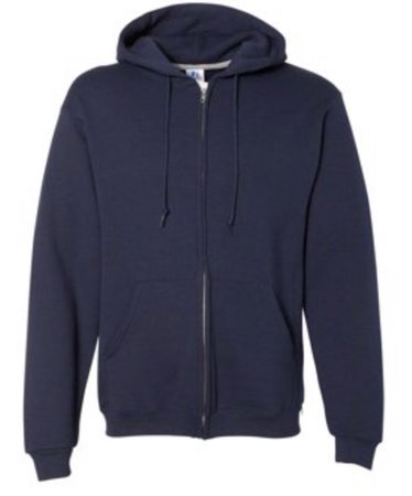 Blue zip hoodie