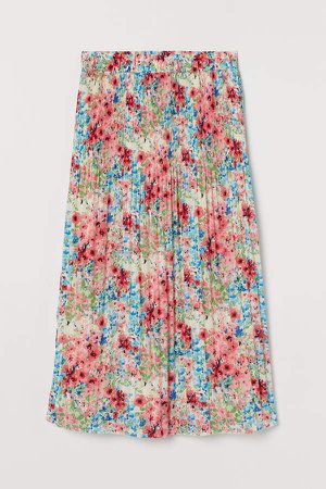 H&M+ Pleated Skirt - Beige