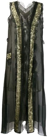Pre-Owned 1990's lace detailed long coat