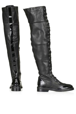 DUKE Lace-Up Over The Knee Boots | Topshop