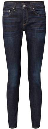 Dre Faded Mid-rise Slim-leg Jeans