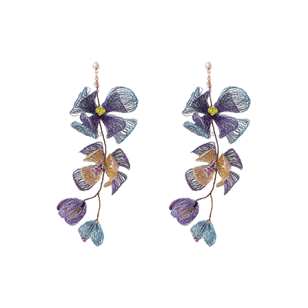 ApolloBox - Irises the Earrings Handwoven Perfection