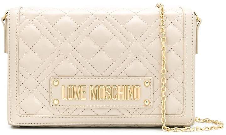 logo quilted crossbody bag