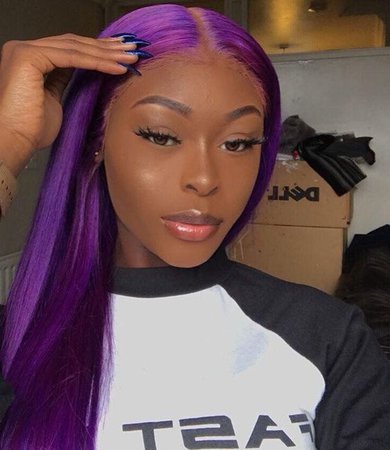 Pinterest - That purple tho 💜 Pin:@Mochadaniels23 | African Hair Styles