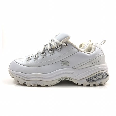 90’s SKECHERS PREMIUM white leather sneakers with... - Depop