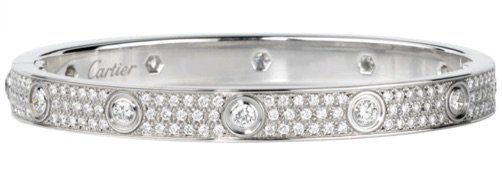 Cartier | LOVE Bracelet, diamond-paved – White Gold