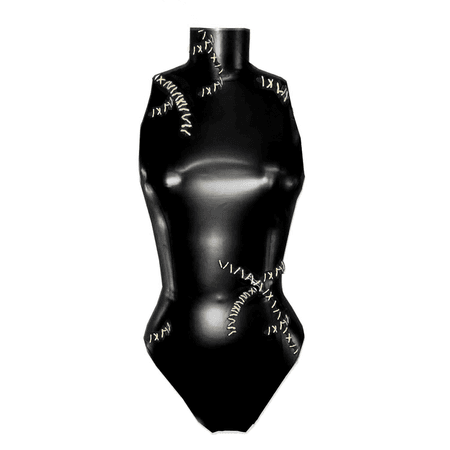 *clipped by @luci-her* Sleeveless Latex Rubber Body Suit // Vex Latex - Vex Inc. | Latex Clothing