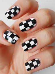 Checkered nails - Google Search