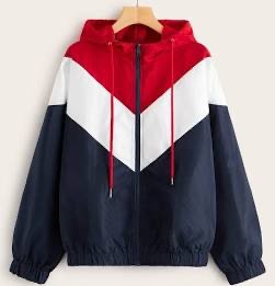 Red, White, and Blue Windbreaker