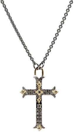 Old World Crivilli Cross Pendant Necklace