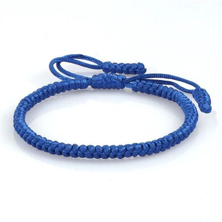 Blue rope bracelet
