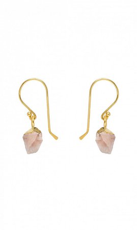 Rose Quartz earrings - Plümo Ltd