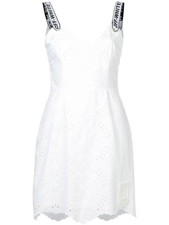Off-White Sangallo Embroidery Dress - Farfetch