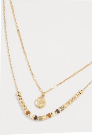 double gold necklace Maurices