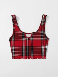 red plaid tank top - Google Search