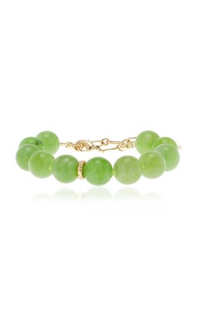 Green Bowl Quartz Pearl Bracelet By Anni Lu | Moda Operandi