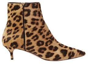 Quant Leopard-print Calf Hair Ankle Boots