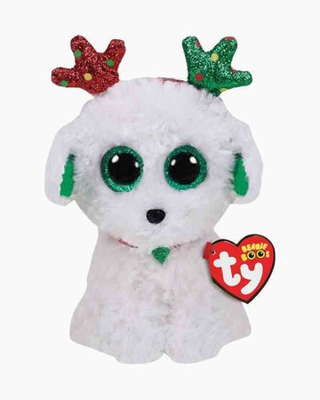 2019 Christmas TY Beanie Boos 6" SUGAR Holiday Dog Plush Animal Toy Gift MWMTs