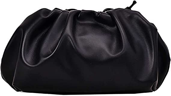 Amazon.com: Women's Cloud Pouch Bag Dumpling Crossbody - Soft Leather Fashion Ruched Handbag Small Top-handle Shoulder Bags : Clothing, Shoes & Jewelry