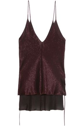 Metallic silk-blend camisole | JUAN CARLOS OBANDO | Sale up to 70% off | THE OUTNET