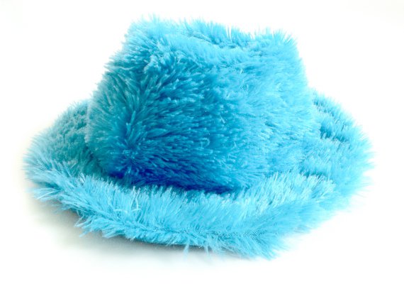 90's Blue Fuzzy Hat