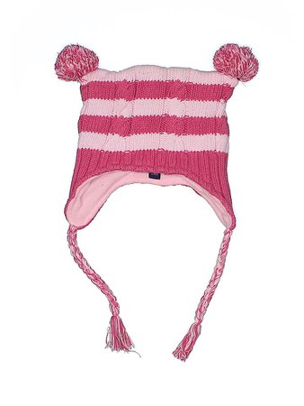 The Children's Place Stripes Pink Beanie Size 36 MONTHS - 4T - 43% off | thredUP