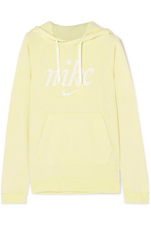 Nike | Printed French cotton-terry hoodie | NET-A-PORTER.COM