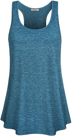 Amazon.com: Miusey Womens Sleeveless Loose Fit Workout Yoga Racerback Tank Top: Clothing