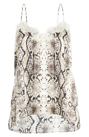 CAMI NYC The Racer Snake Print Silk Camisole | Nordstrom