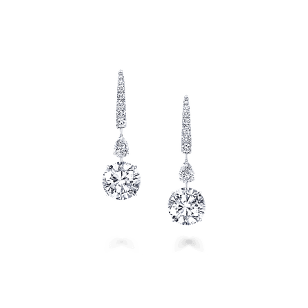 Round Diamond Earrings | Bridal Jewellery | Graff