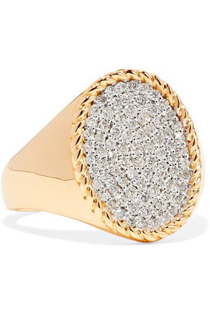 Yvonne Léon | 18-karat gold diamond ring | NET-A-PORTER.COM