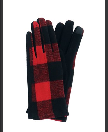 Marcus Adler Plaid Jersey Touch Glove