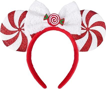 Amazon.com: ETLUK Christmas Mouse Ears Headband, Christmas Ears for Adult Kids Glitter Headband for Park Ears Christmas Party Supplies Cosplay Costumes Accessories : Clothing, Shoes & Jewelry