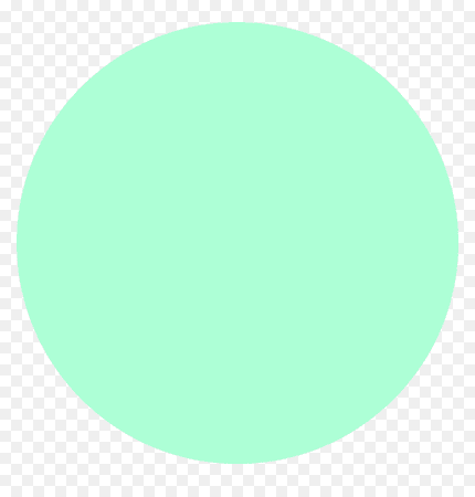 mint green pastel circle
