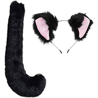 Cat tail and ear costume