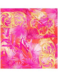 pink and orange scarf versache - Google Search