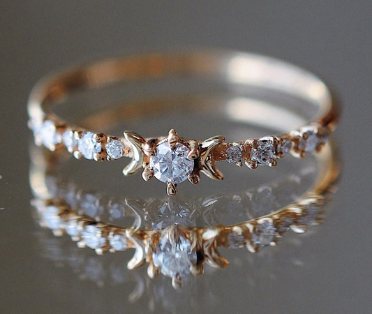 diamond stardust ring