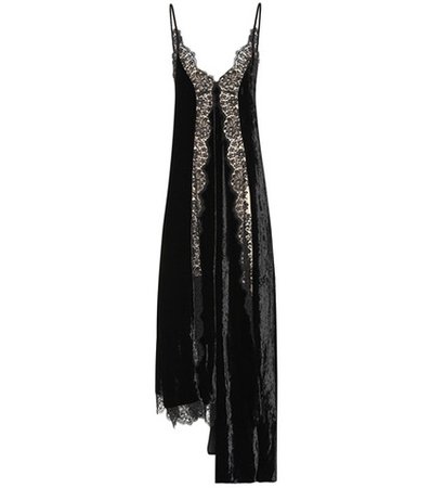 Lace and velvet dress