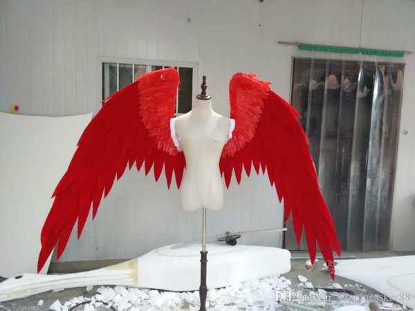 Costumed Beautiful White Red Cartoon Feather Angel Wings For Fashion Show Displays Wedding Shooting Props Cosplay Game Costume Party Accessories For Kids Party Bags From Happinessker88, $254.21| DHgate.Com