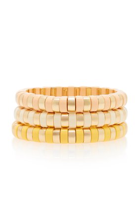 Sunrise Gold-Tone and Enamel Bracelets by Roxanne Assoulin | Moda Operandi