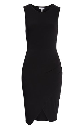 Leith Wrap Minidress (Regular & Plus Size) black