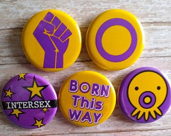 Intersex buttons Lot of 5-1.25 Intersex pastel Pride | Etsy