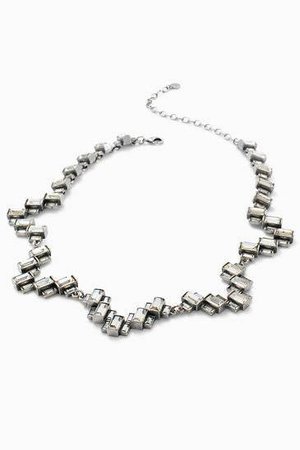 Silver Hatley Baguette Necklace | Stella & Dot