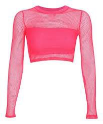 pink fishnet long sleeve