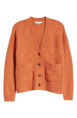 Madewell Zigzag Bobble Cardigan Sweater | Nordstrom