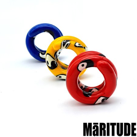 Ying yang tube rings / 클레이반지, 수제반지, 음양반지, 튜브반지 리뉴얼완료 : MARITUDE