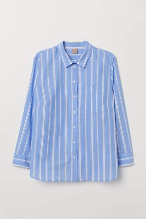 H&M+ Cotton Shirt - Blue
